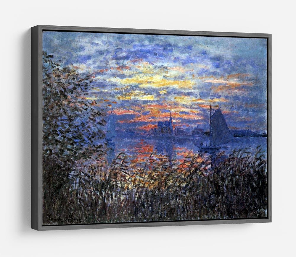 Sunset on the Seine by Monet HD Metal Print
