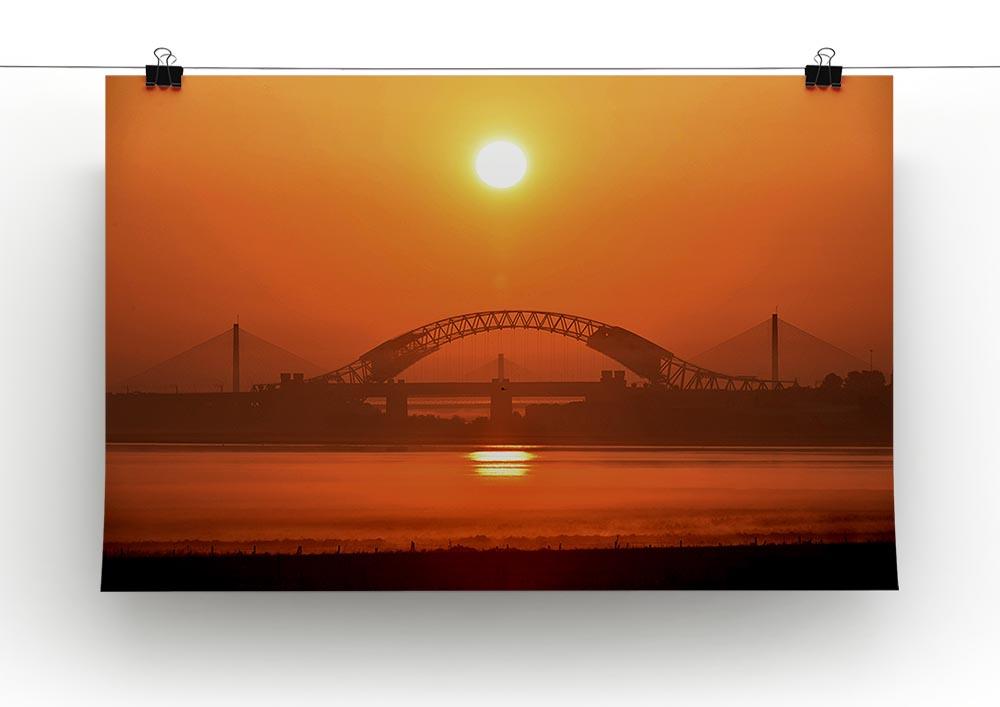 Sunset over the Mersey Canvas Print or Poster - Canvas Art Rocks - 2