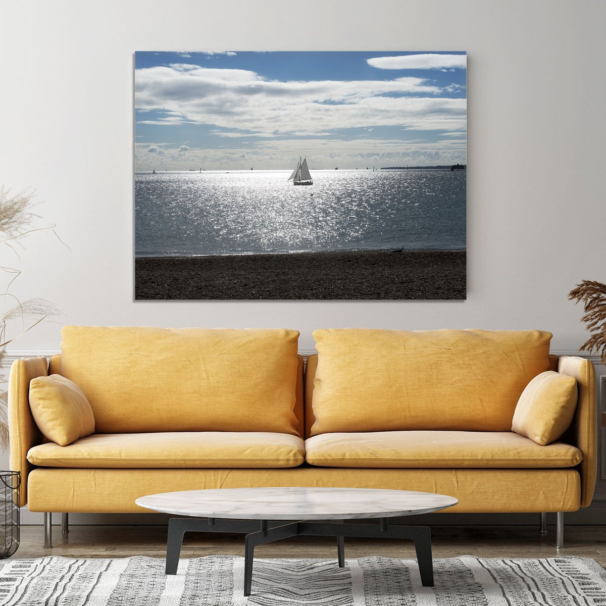 Sunshine on the sea Canvas Print or Poster