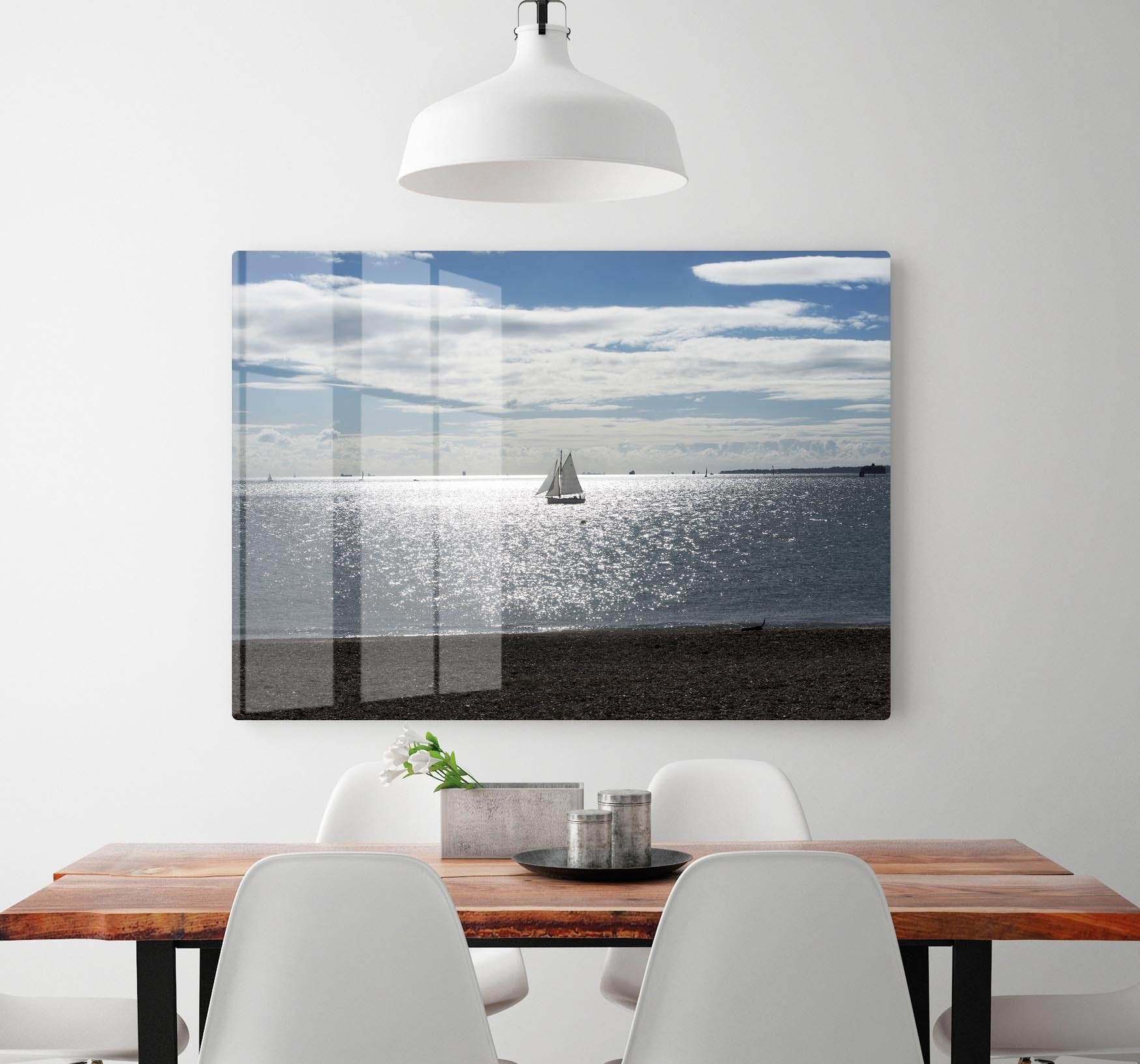 Sunshine on the sea HD Metal Print - Canvas Art Rocks - 2