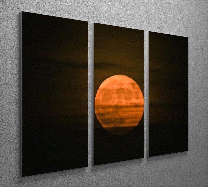 Super moon 3 Split Panel Canvas Print - Canvas Art Rocks - 2
