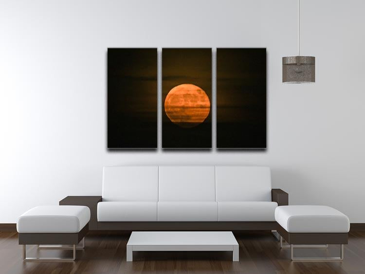 Super moon 3 Split Panel Canvas Print - Canvas Art Rocks - 3