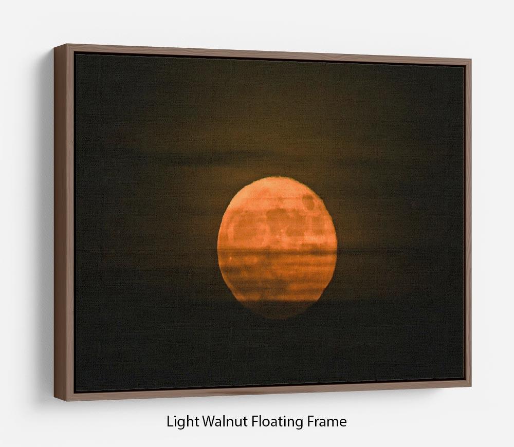 Super moon Floating Frame Canvas - Canvas Art Rocks 7