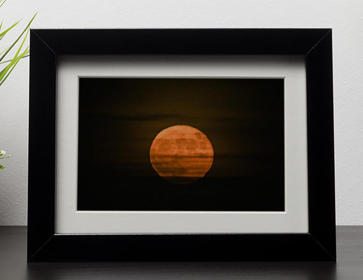 Super moon Framed Print - Canvas Art Rocks - 1