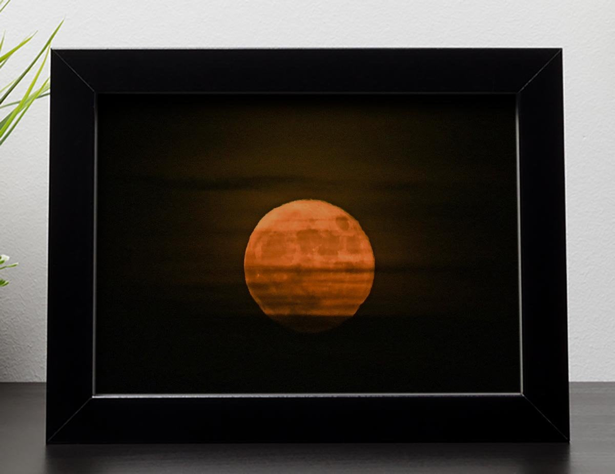 Super moon Framed Print - Canvas Art Rocks - 2
