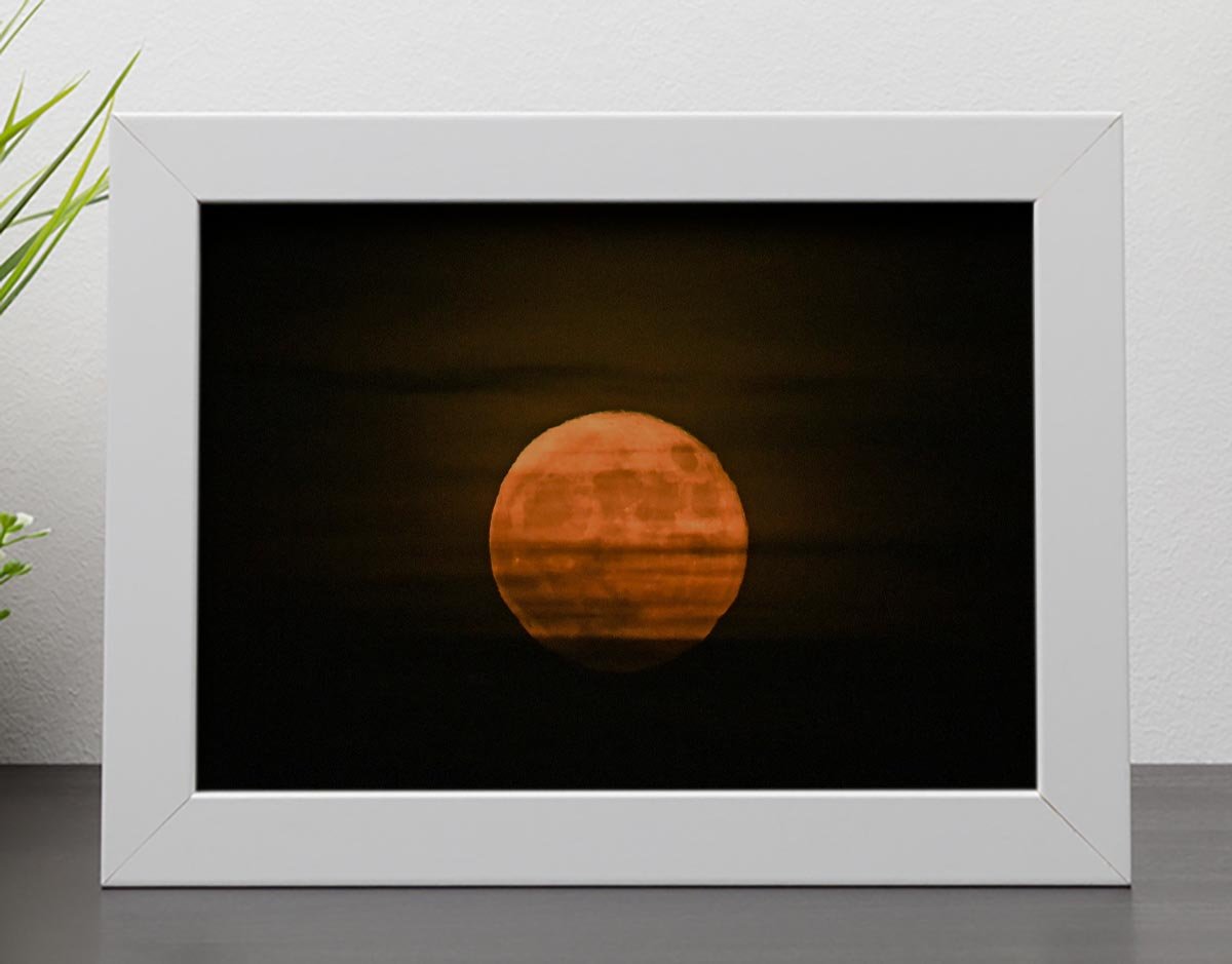 Super moon Framed Print - Canvas Art Rocks - 4