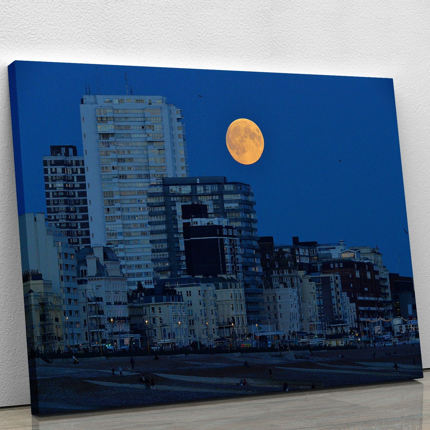 Super moon over Brighton Canvas Print or Poster