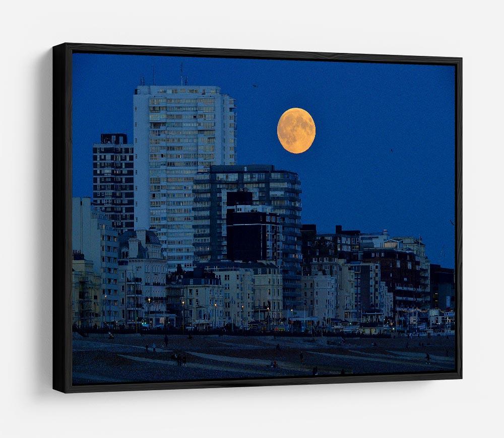 Super moon over Brighton HD Metal Print - Canvas Art Rocks - 6