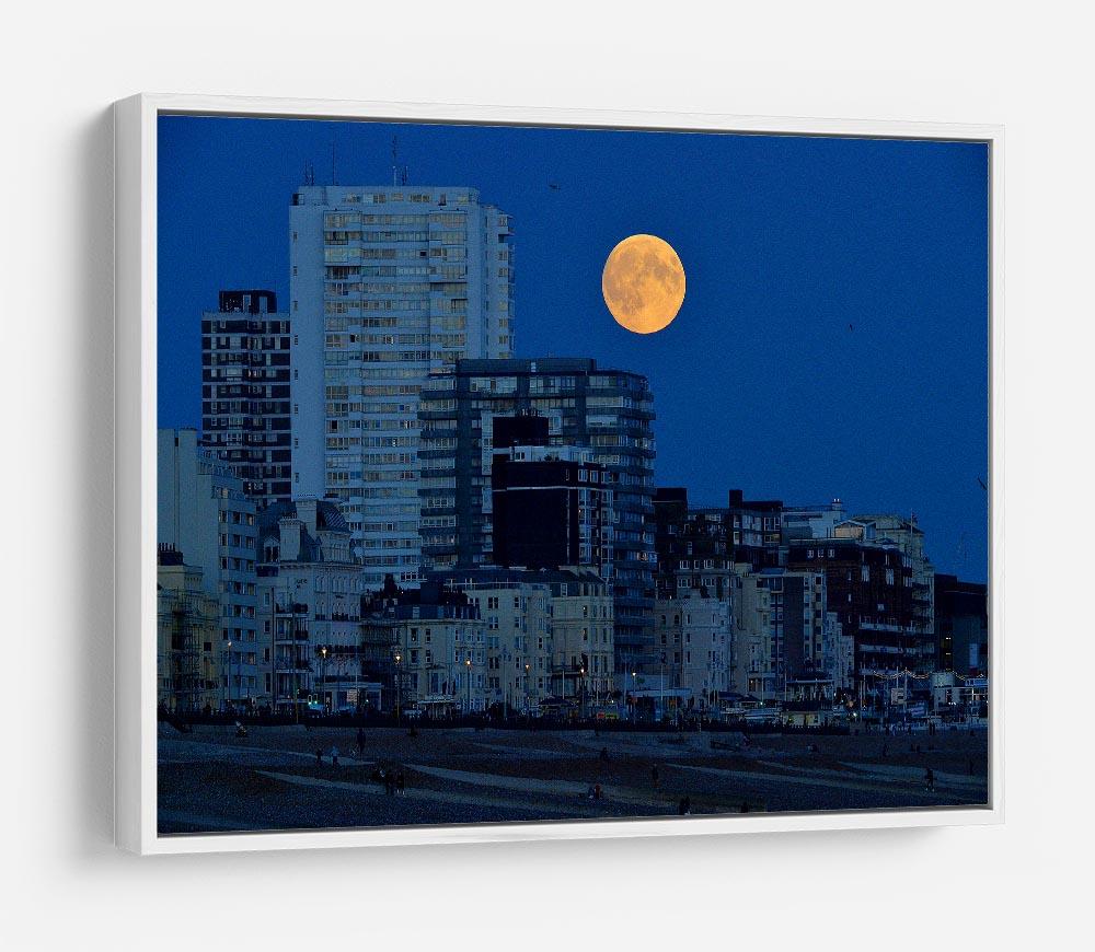 Super moon over Brighton HD Metal Print - Canvas Art Rocks - 7