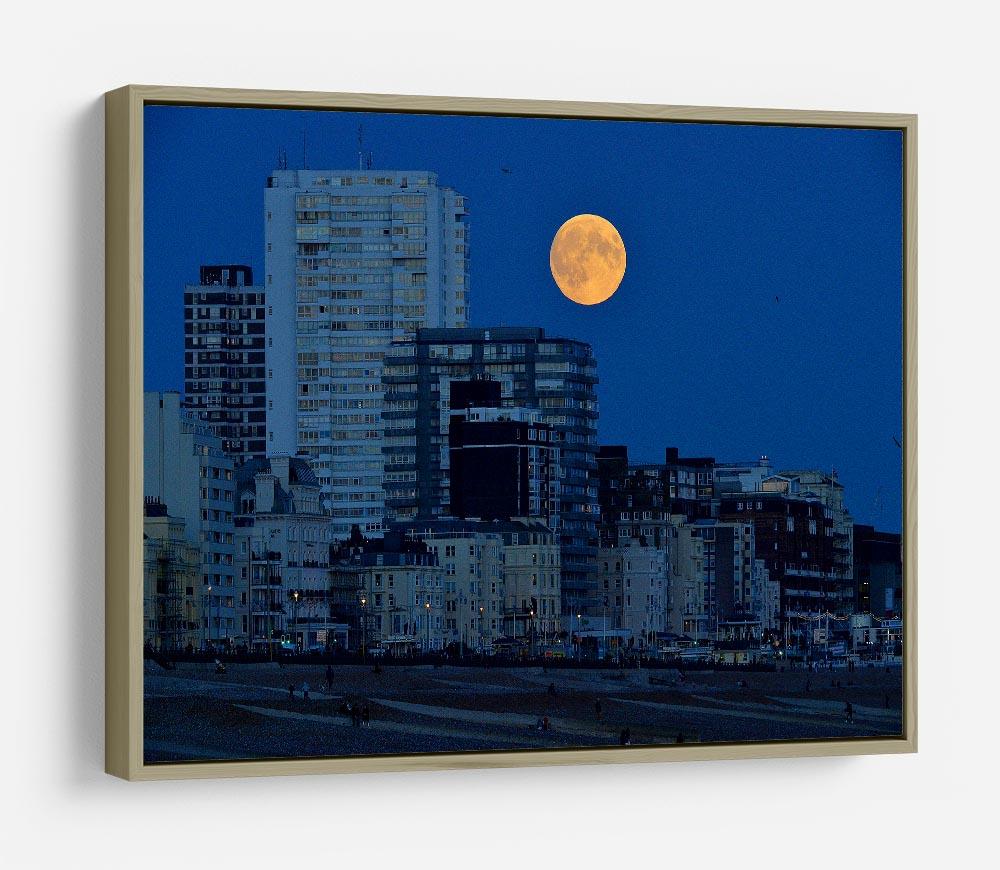 Super moon over Brighton HD Metal Print - Canvas Art Rocks - 8