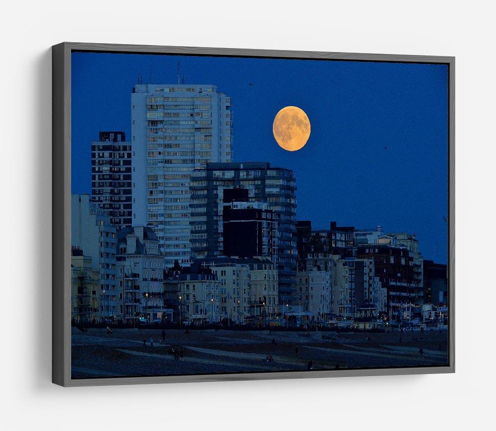 Super moon over Brighton HD Metal Print - Canvas Art Rocks - 9