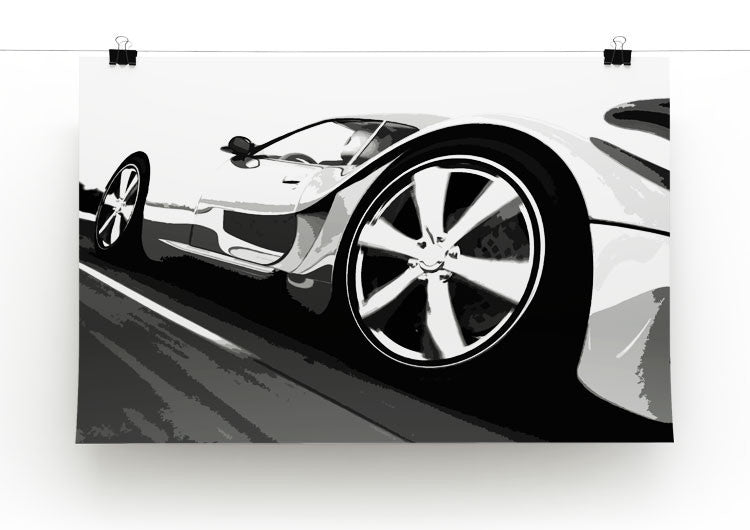 Supercar Close-Up Print - Let It Rip - Canvas Art Rocks - 2