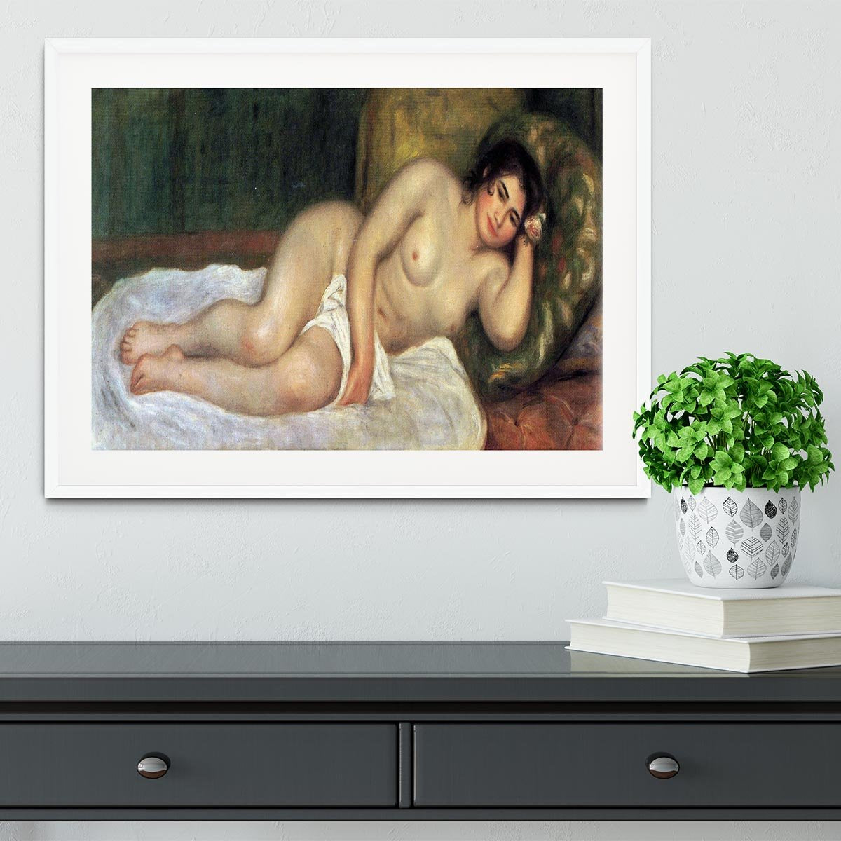 Supporting act by Renoir Framed Print - Canvas Art Rocks - 5