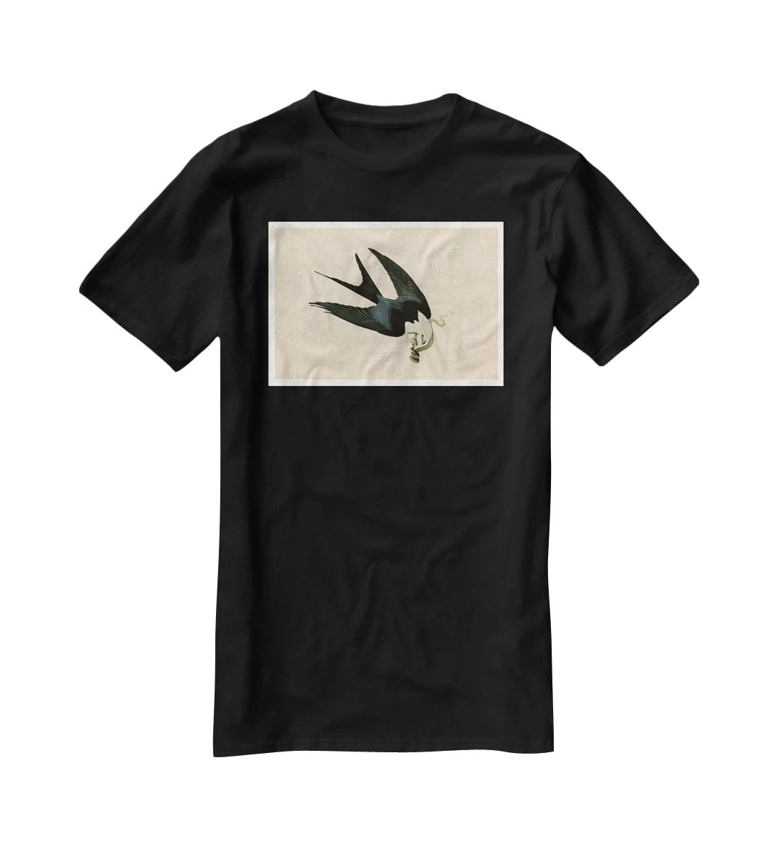 Swallow tailed Hawk by Audubon T-Shirt - Canvas Art Rocks - 1