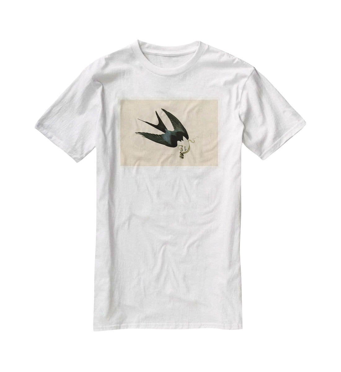 Swallow tailed Hawk by Audubon T-Shirt - Canvas Art Rocks - 5