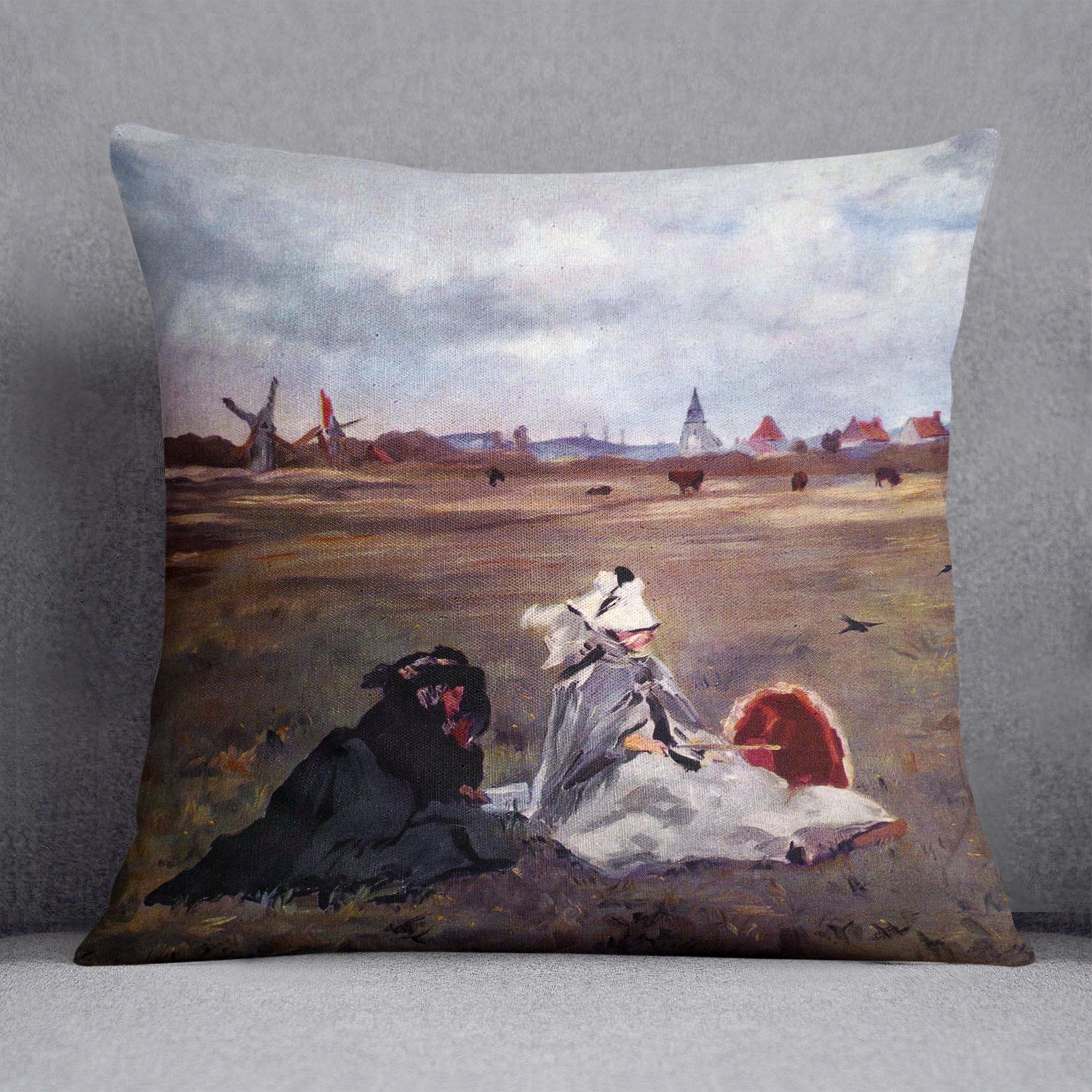 Swallows by Manet Throw Pillow