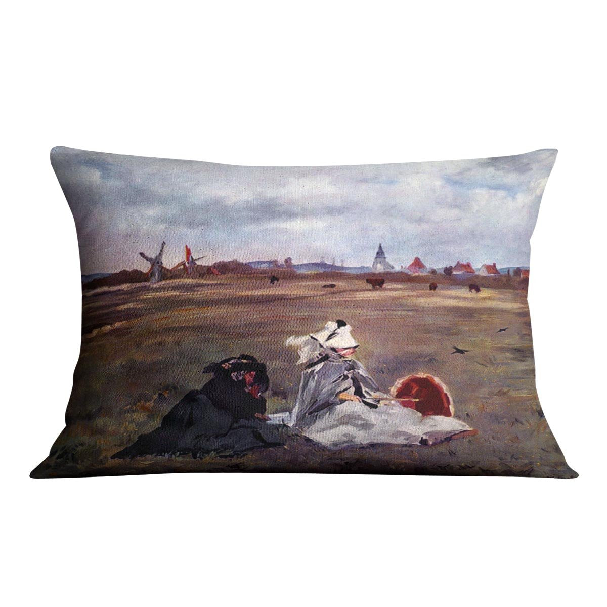 Swallows by Manet Throw Pillow