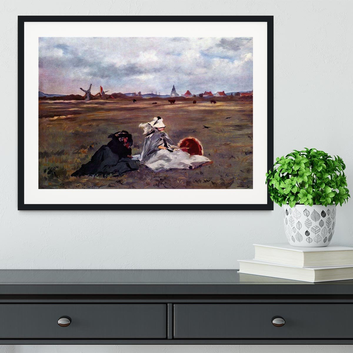 Swallows by Manet Framed Print - Canvas Art Rocks - 1