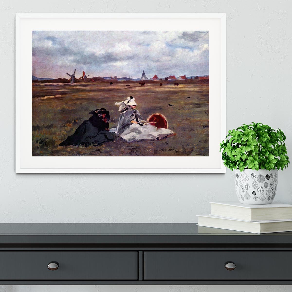 Swallows by Manet Framed Print - Canvas Art Rocks - 5