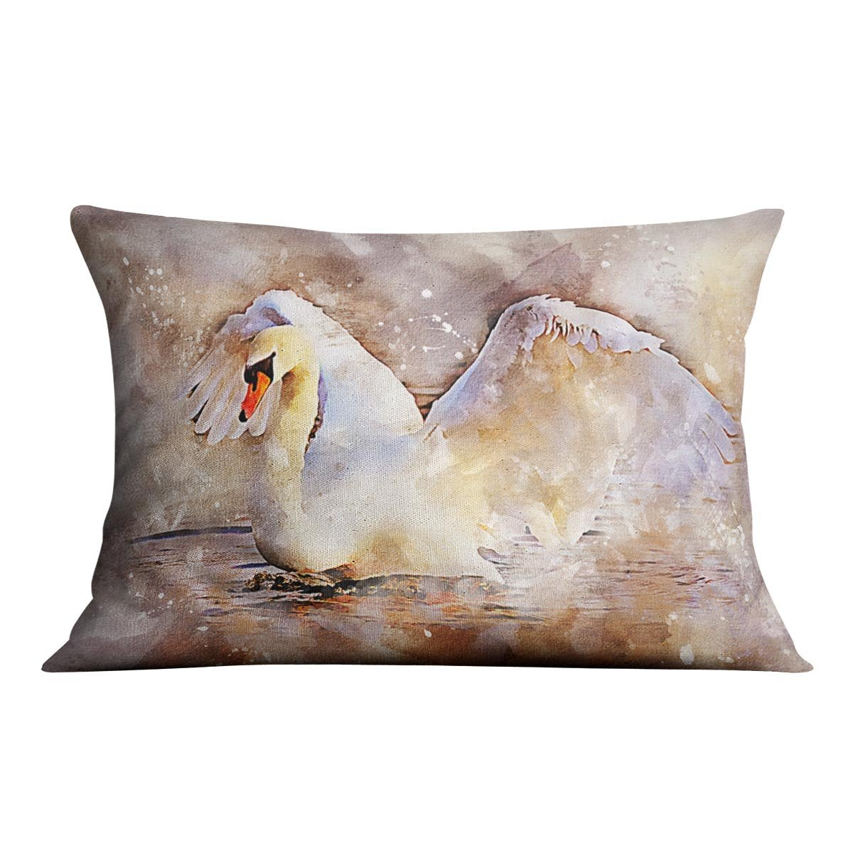 Swan Painting Cushion