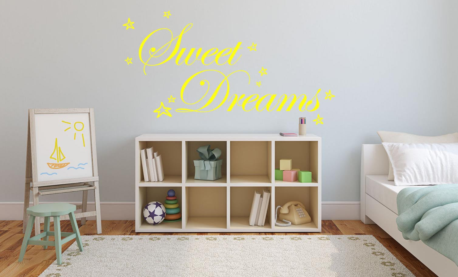 Sweet Dreams Wall Sticker - Canvas Art Rocks - 1