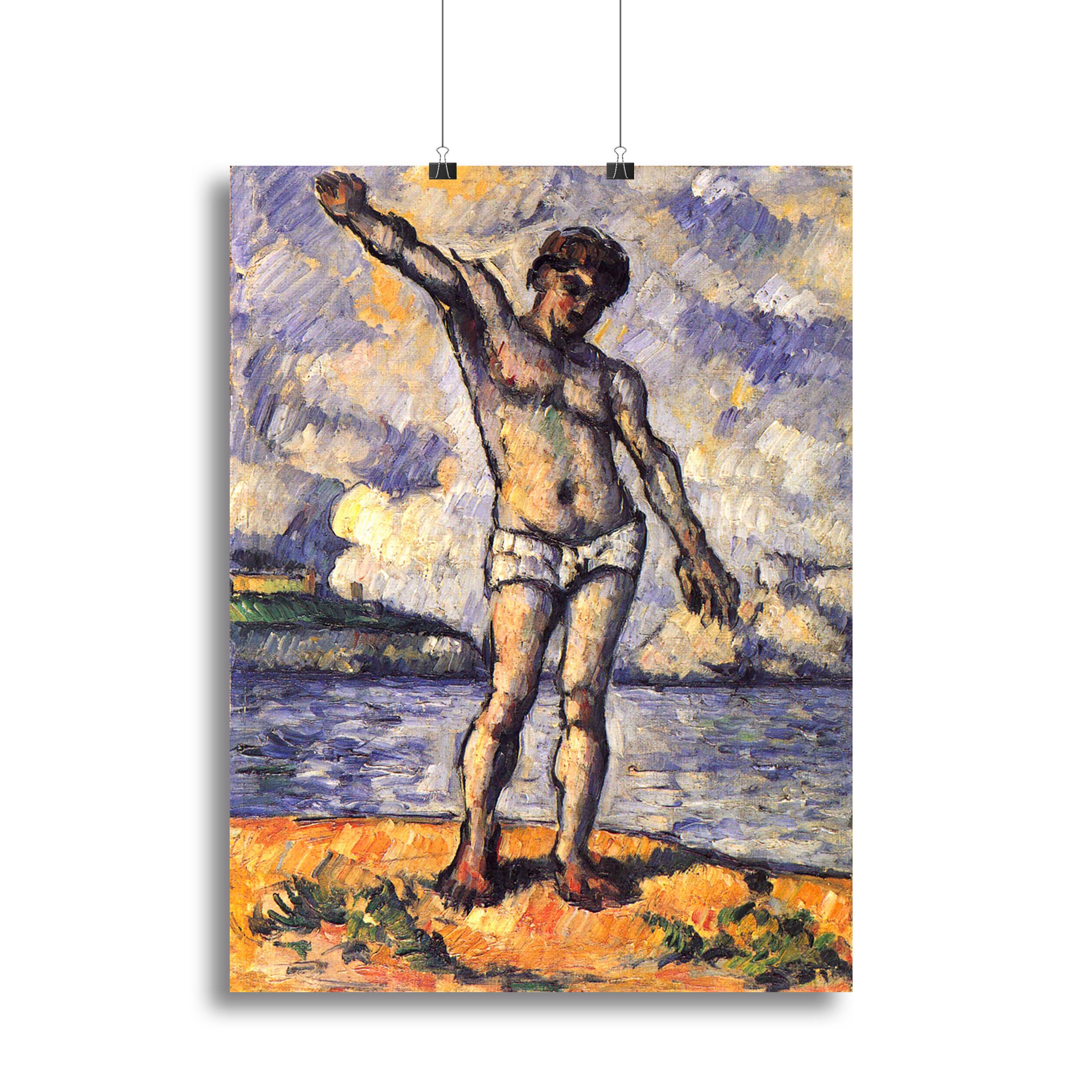 Swimmer with outstretched arms by Cezanne Canvas Print or Poster - Canvas Art Rocks - 2