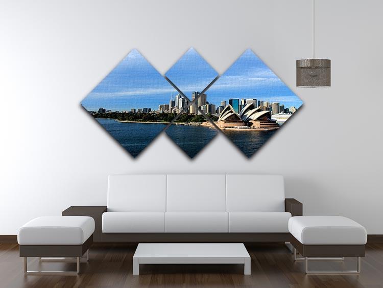 Sydney Australia City Skyline 4 Square Multi Panel Canvas  - Canvas Art Rocks - 3