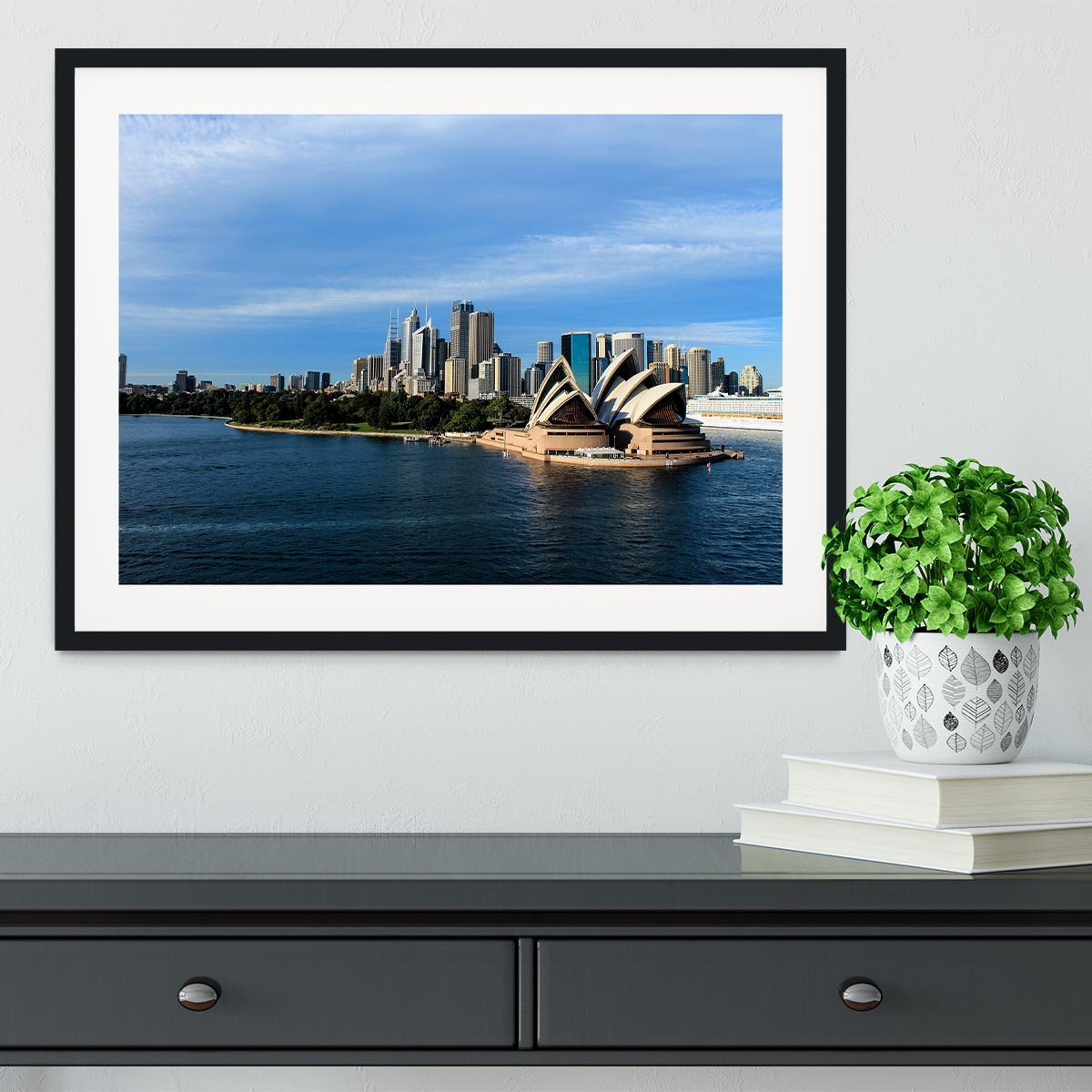 Sydney Australia City Skyline Framed Print - Canvas Art Rocks - 1