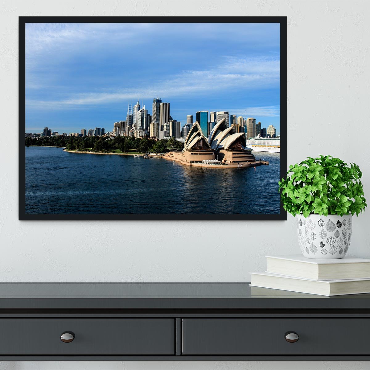 Sydney Australia City Skyline Framed Print - Canvas Art Rocks - 2