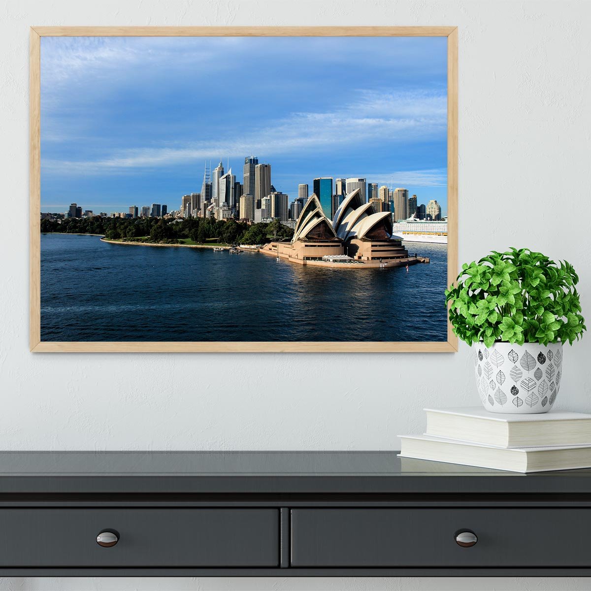 Sydney Australia City Skyline Framed Print - Canvas Art Rocks - 4