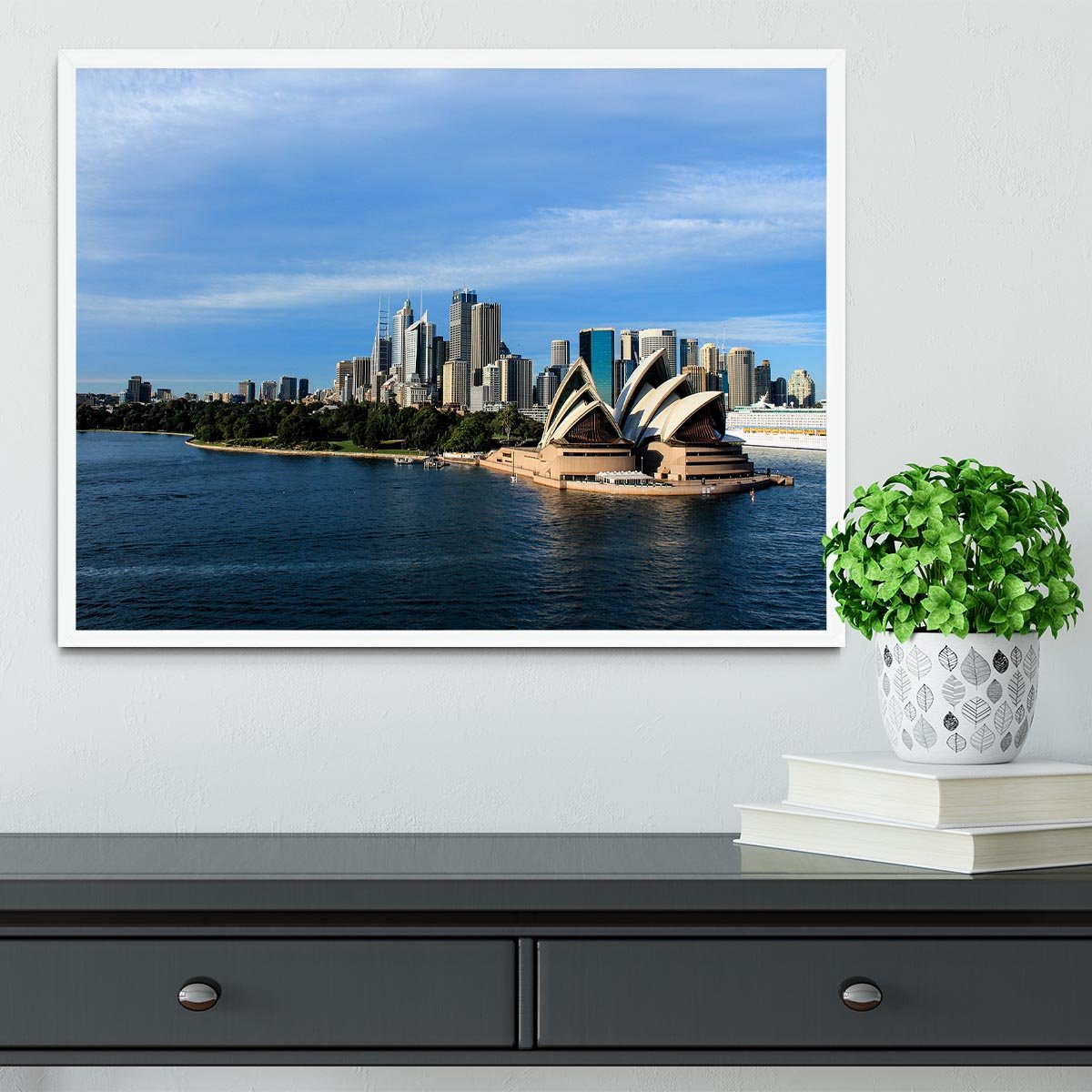 Sydney Australia City Skyline Framed Print - Canvas Art Rocks -6