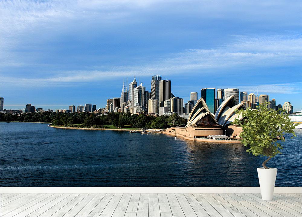 Sydney Australia City Skyline Wall Mural Wallpaper - Canvas Art Rocks - 4