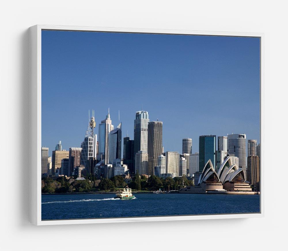 Sydney Cityscape Over Blue Sky HD Metal Print
