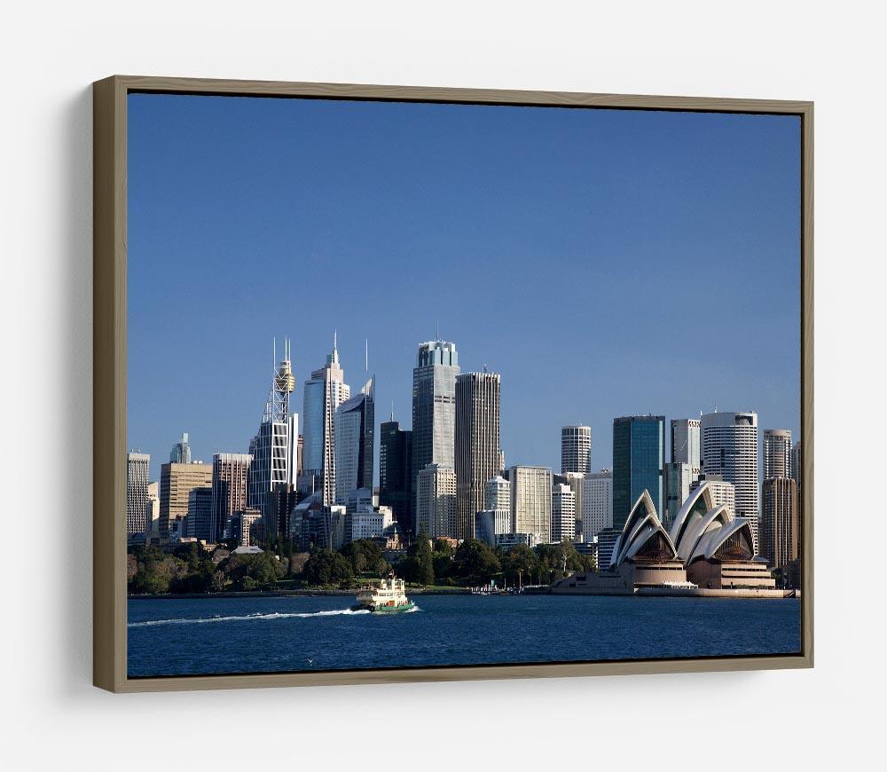 Sydney Cityscape Over Blue Sky HD Metal Print