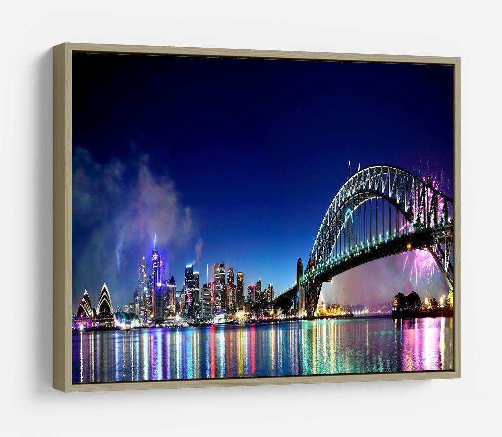 Sydney Harbour NYE Fireworks HD Metal Print