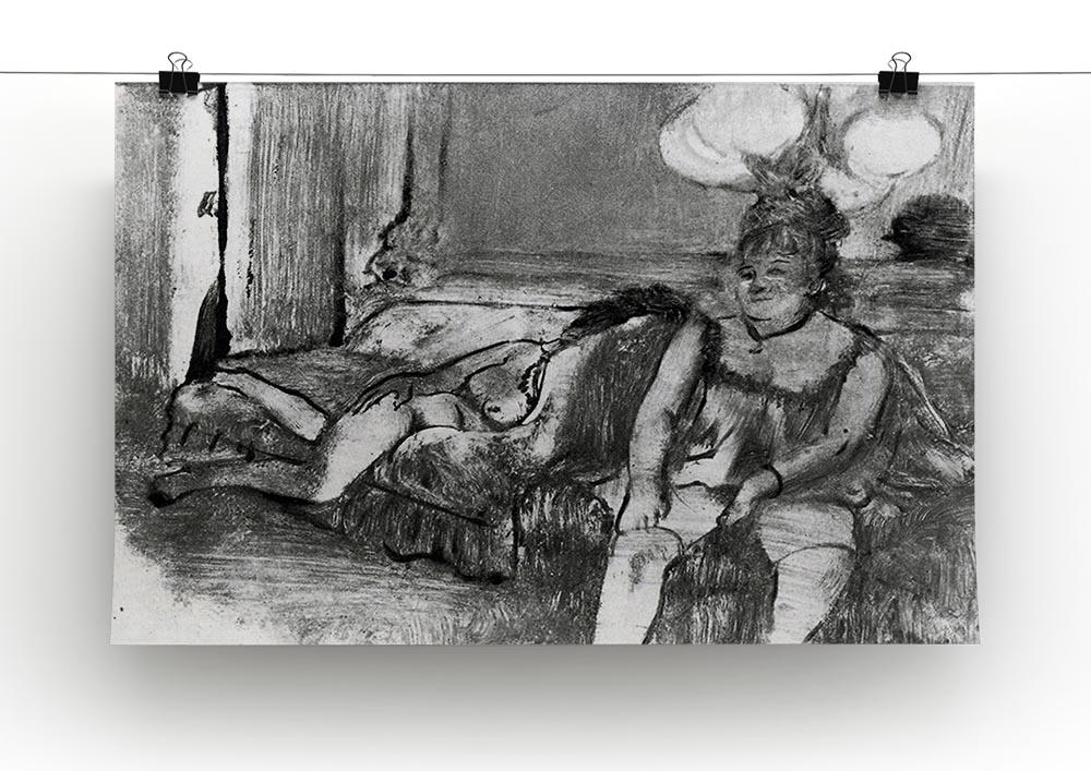 Taking a rest by Degas Canvas Print or Poster - Canvas Art Rocks - 2