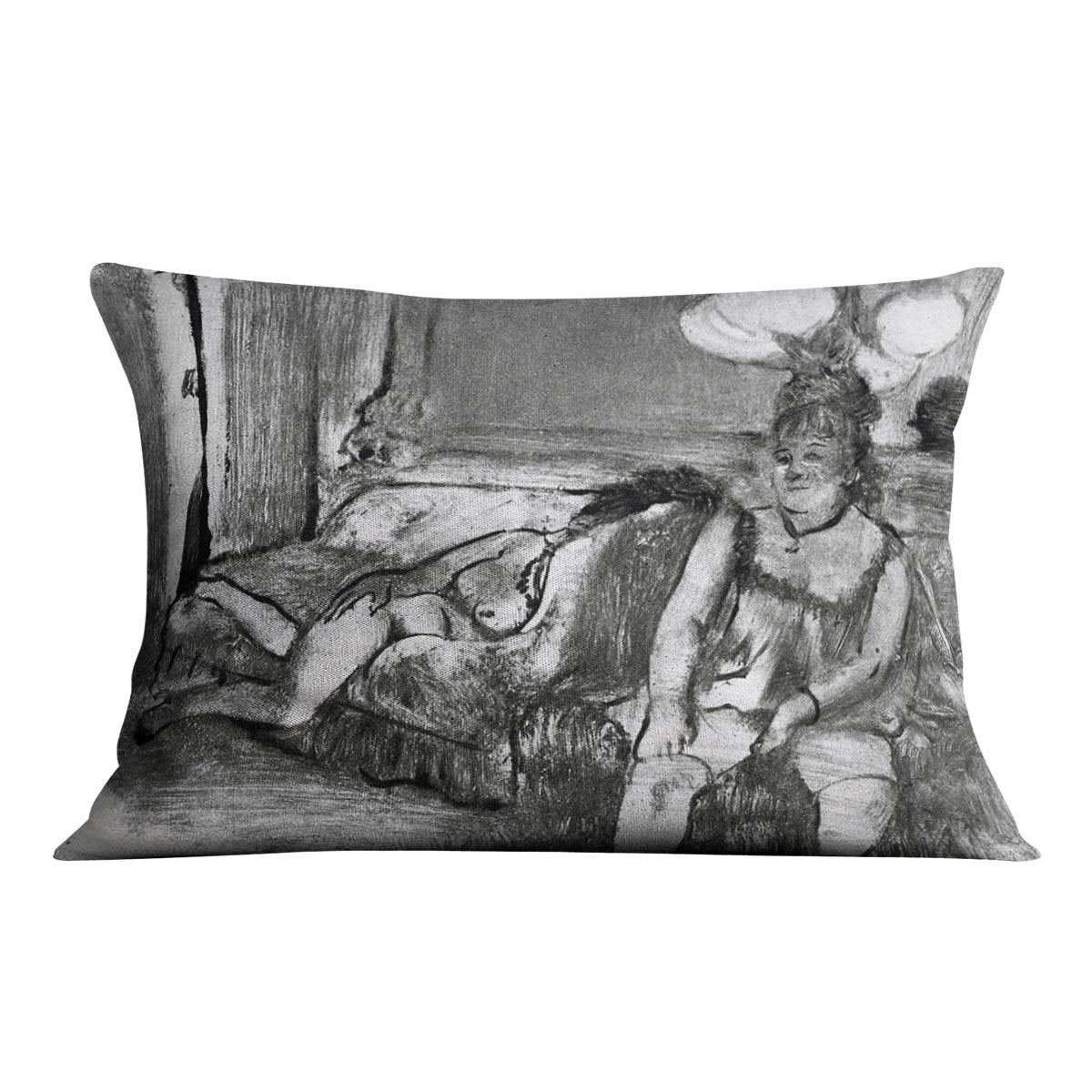 Taking a rest by Degas Cushion