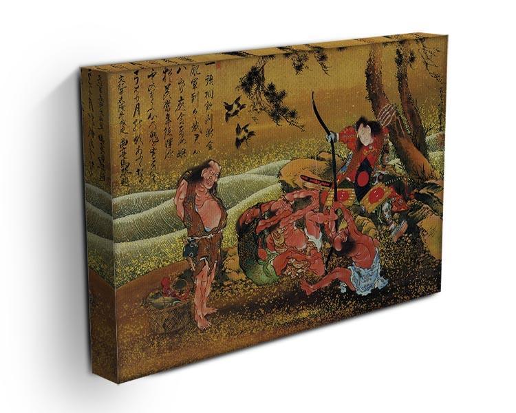 Tametomo and the demons by Hokusai Canvas Print or Poster - Canvas Art Rocks - 3