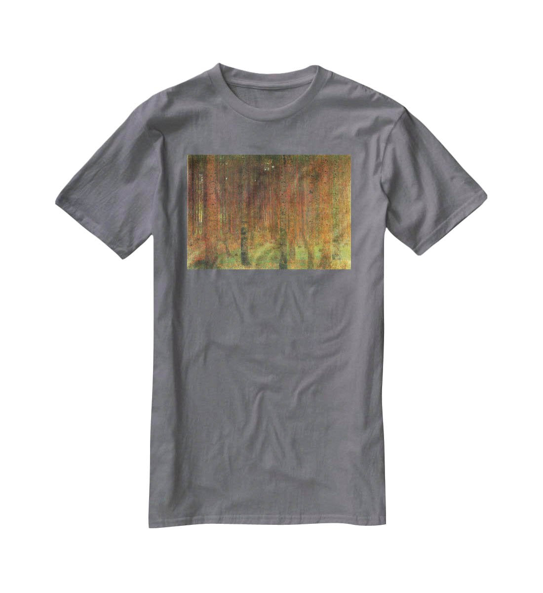Tannenwald II by Klimt T-Shirt - Canvas Art Rocks - 3