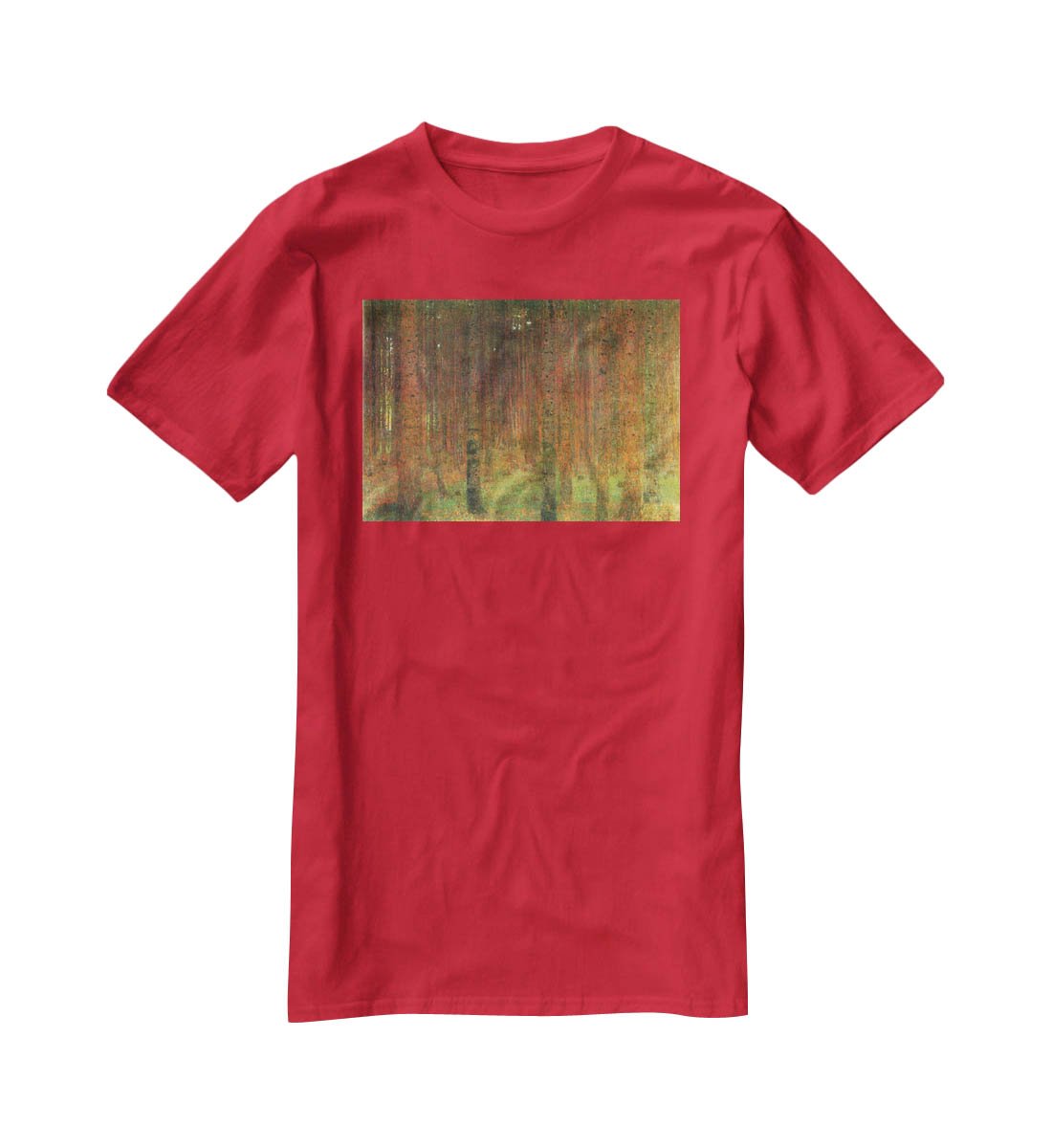 Tannenwald II by Klimt T-Shirt - Canvas Art Rocks - 4