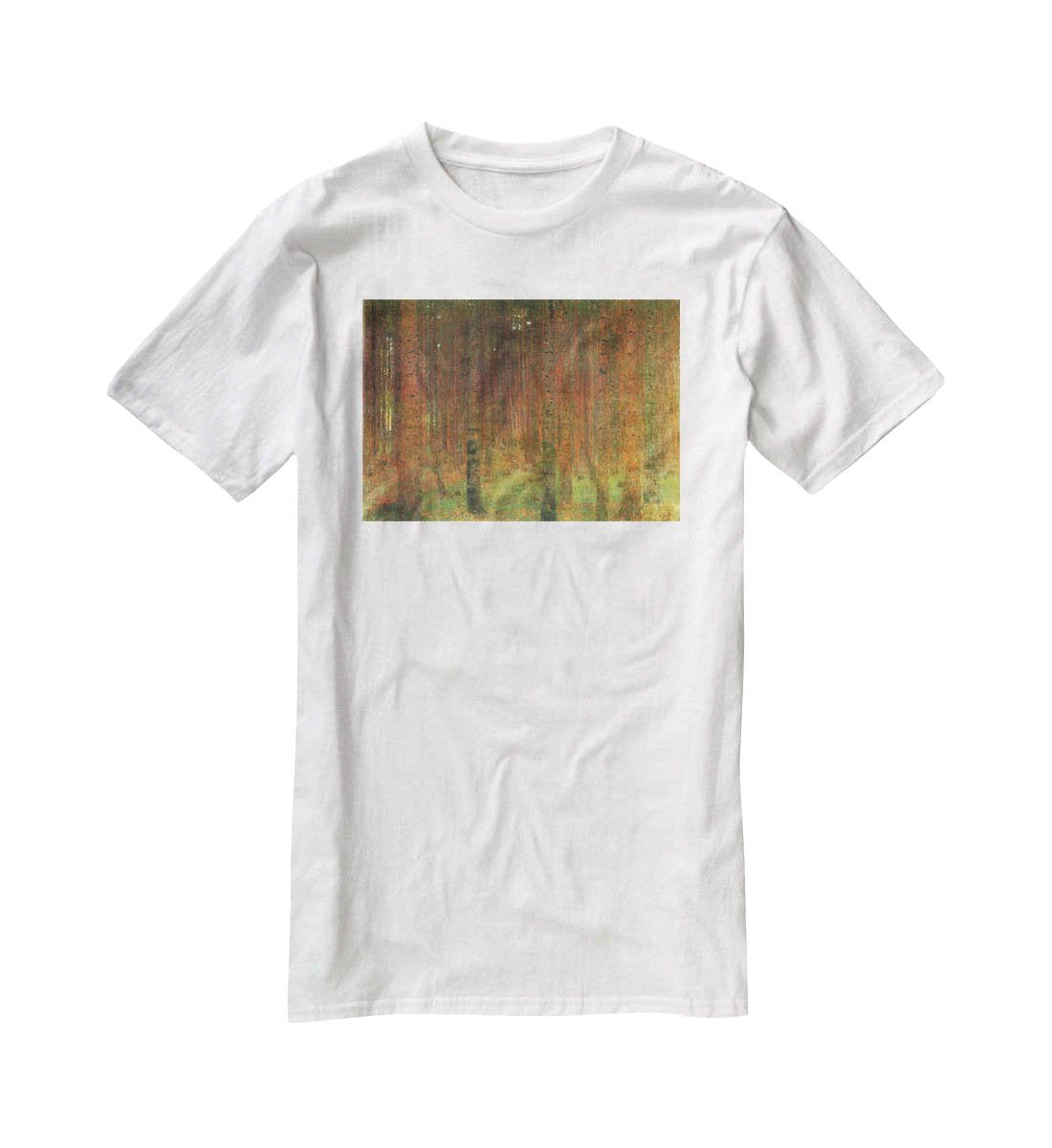 Tannenwald II by Klimt T-Shirt - Canvas Art Rocks - 5