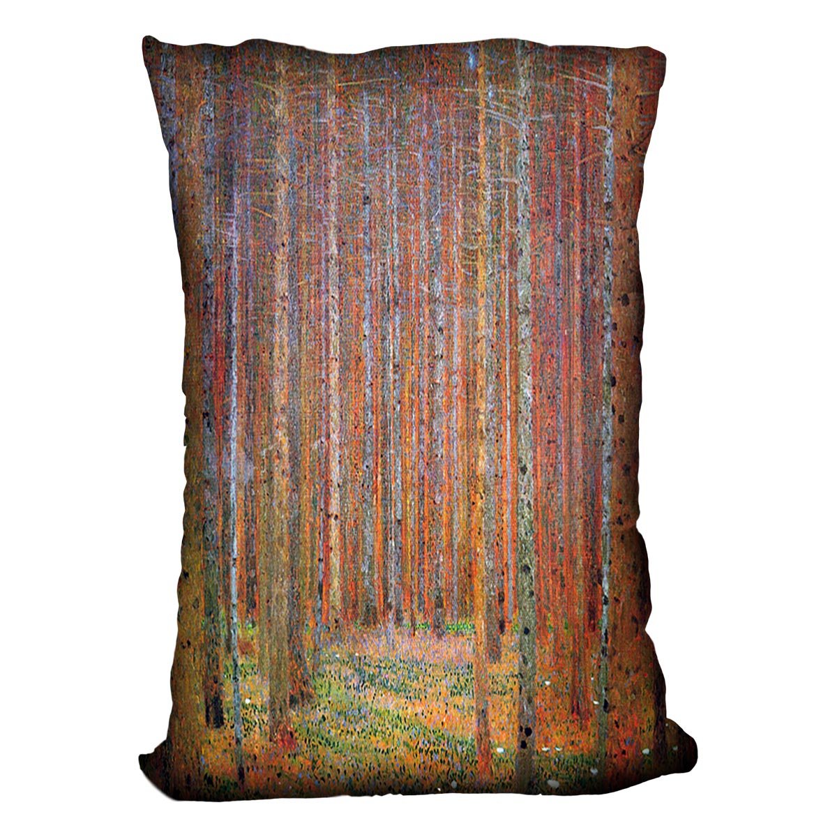 Tannenwald I by Klimt Throw Pillow