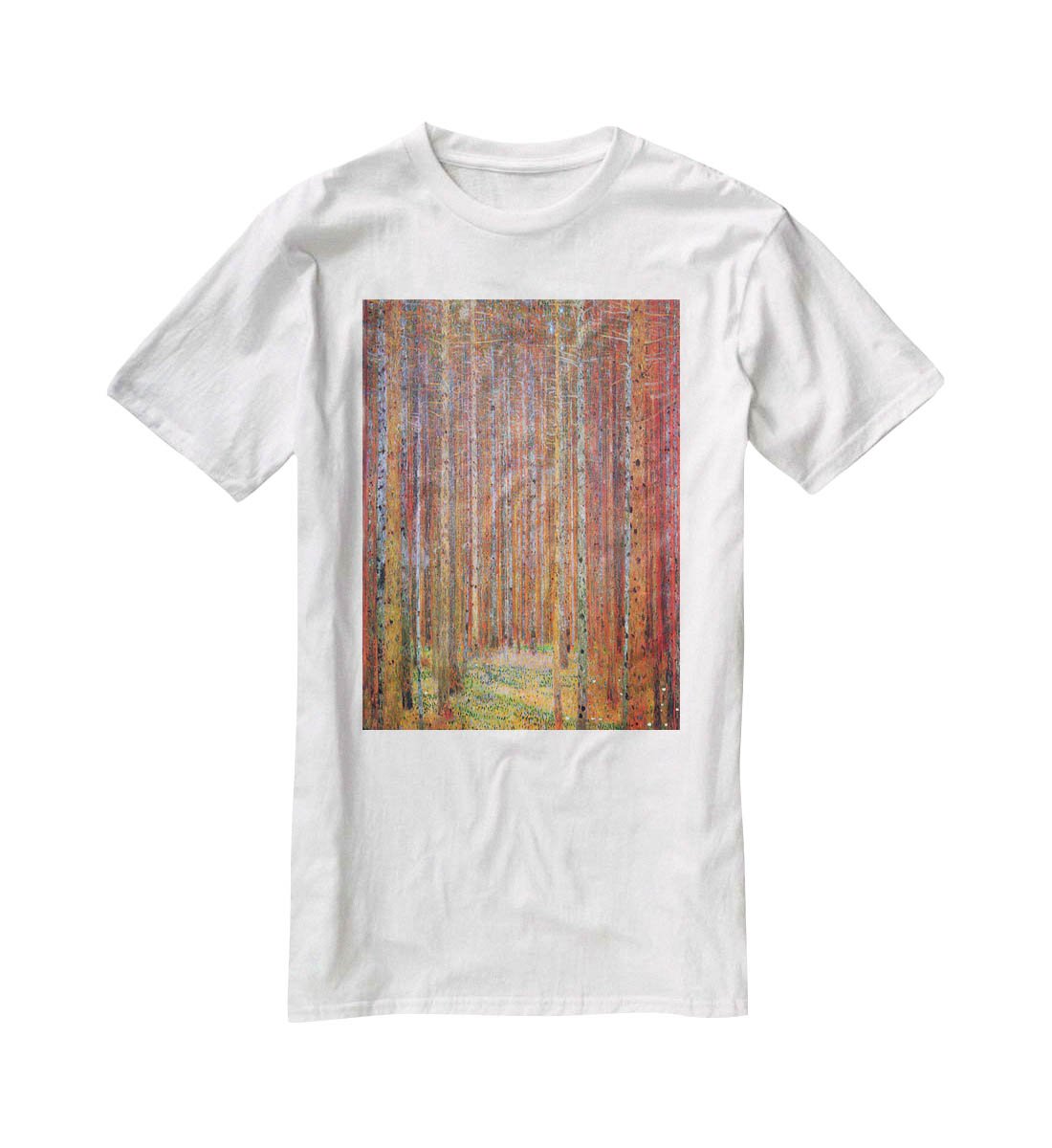 Tannenwald I by Klimt T-Shirt - Canvas Art Rocks - 5