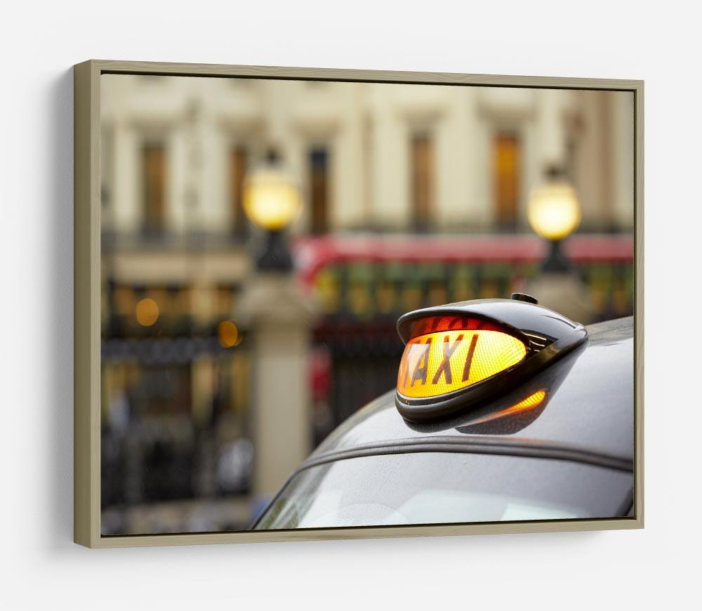 Taxi car selective focus HD Metal Print