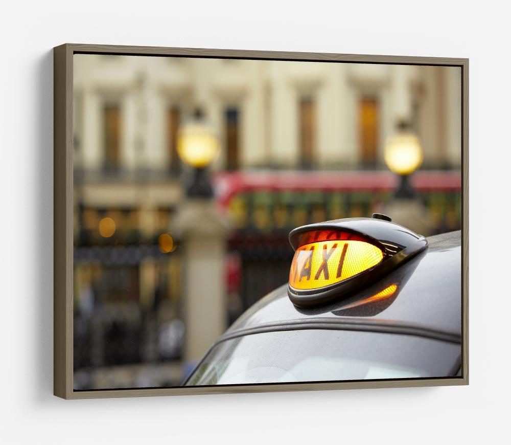 Taxi car selective focus HD Metal Print