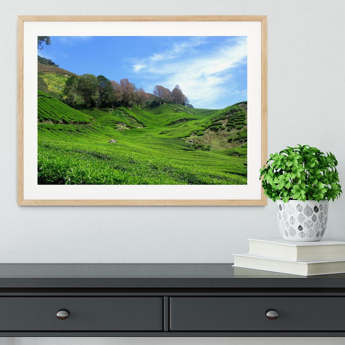 Tea Mountain Framed Print - Canvas Art Rocks - 3