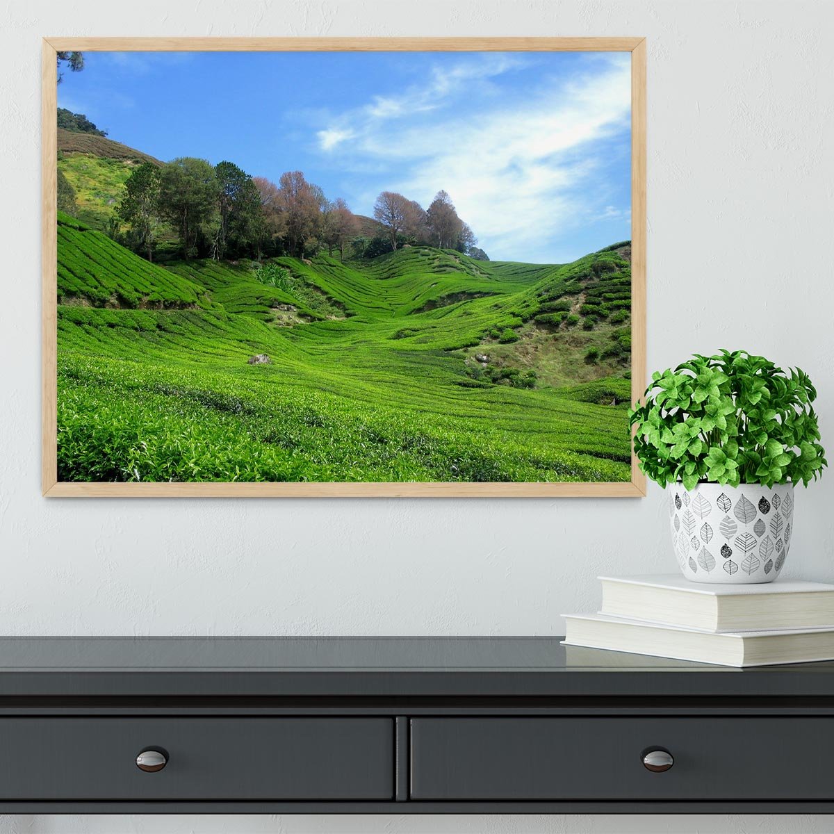 Tea Mountain Framed Print - Canvas Art Rocks - 4
