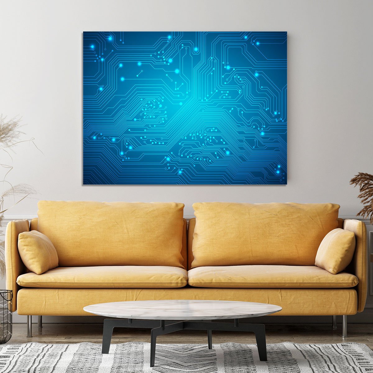 Technological vector Canvas Print or Poster
