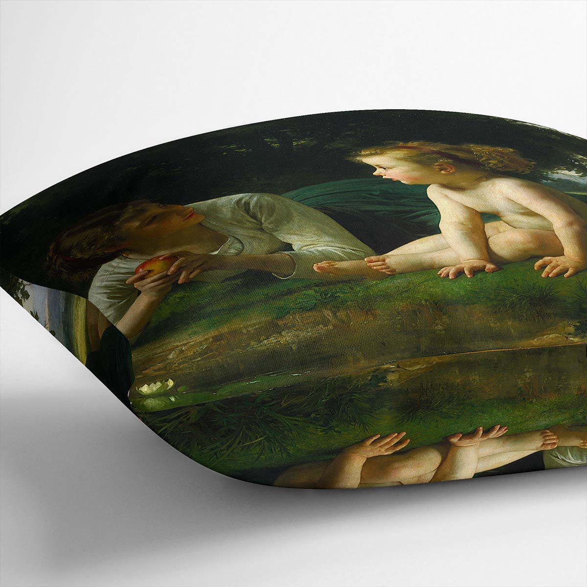 Temptation By Bouguereau Cushion