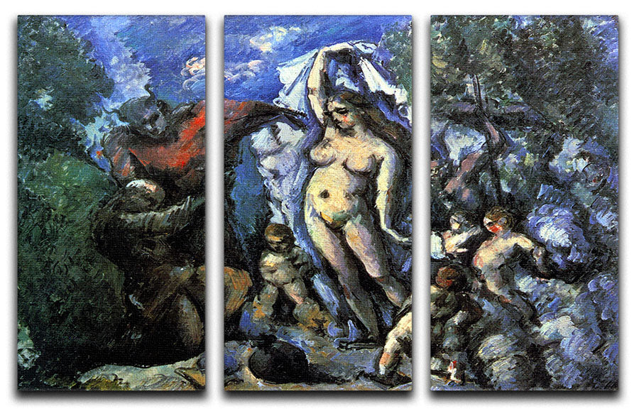Temptation of St Anthony by Cezanne 3 Split Panel Canvas Print - Canvas Art Rocks - 1